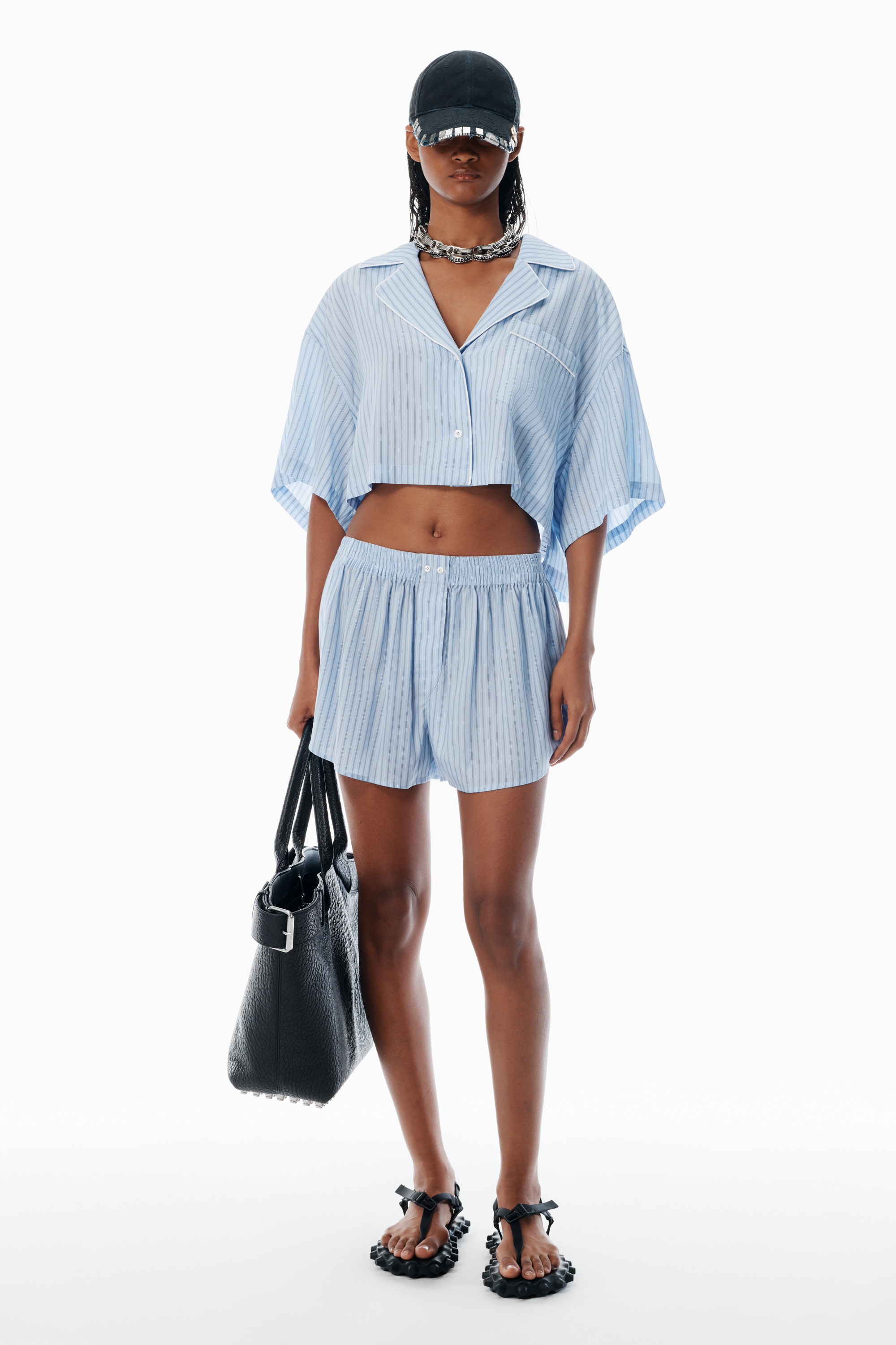Blue Pajama-Style Shirt - 5