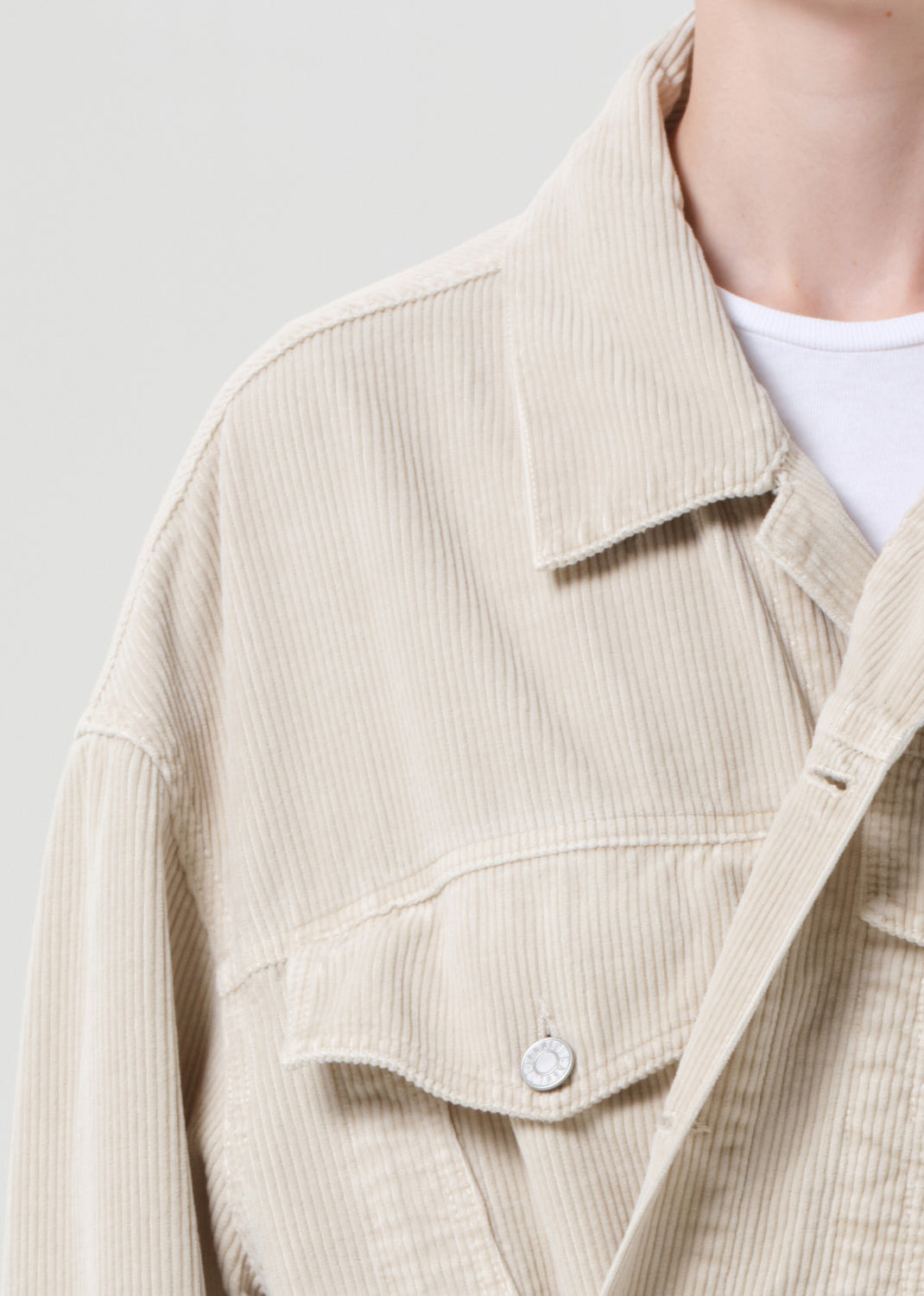 REWORKED WAYNE JACKET (CORDUROY) IN RICE GRASS - 5