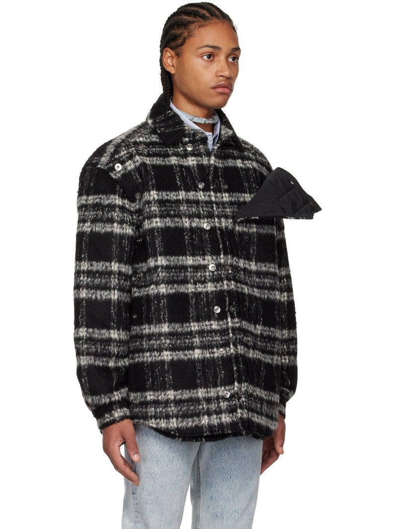 Black Button Panel Jacket 2