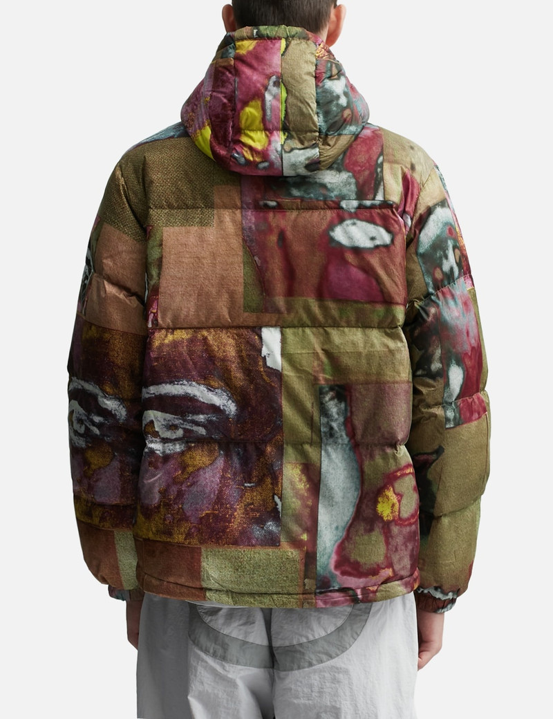 PRINTED FACES COLLAGE PUFFER JACKET 4