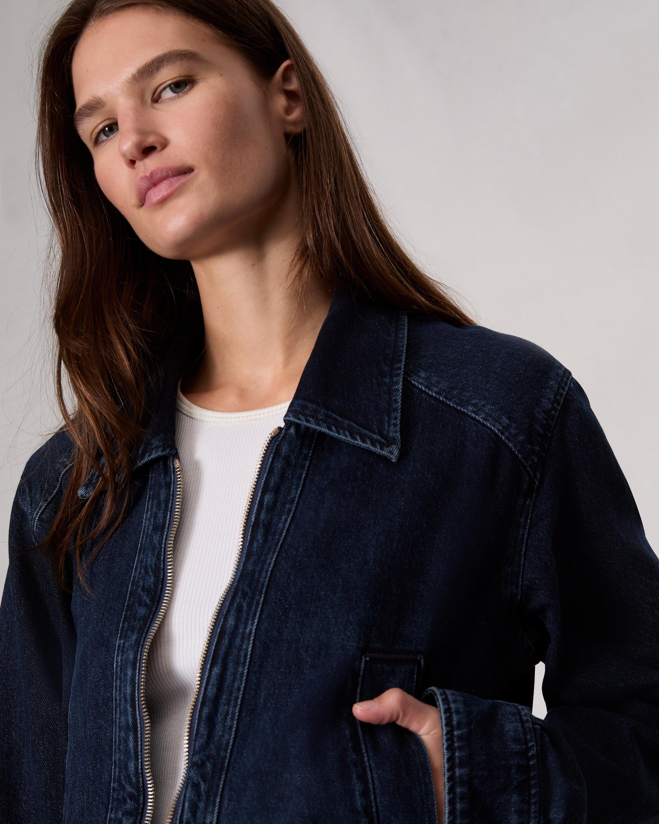 【関税込み】rag & bone ブルー Anya デニムジャケット rag & bone: Blue Anya Denim Jacket | SSENSE