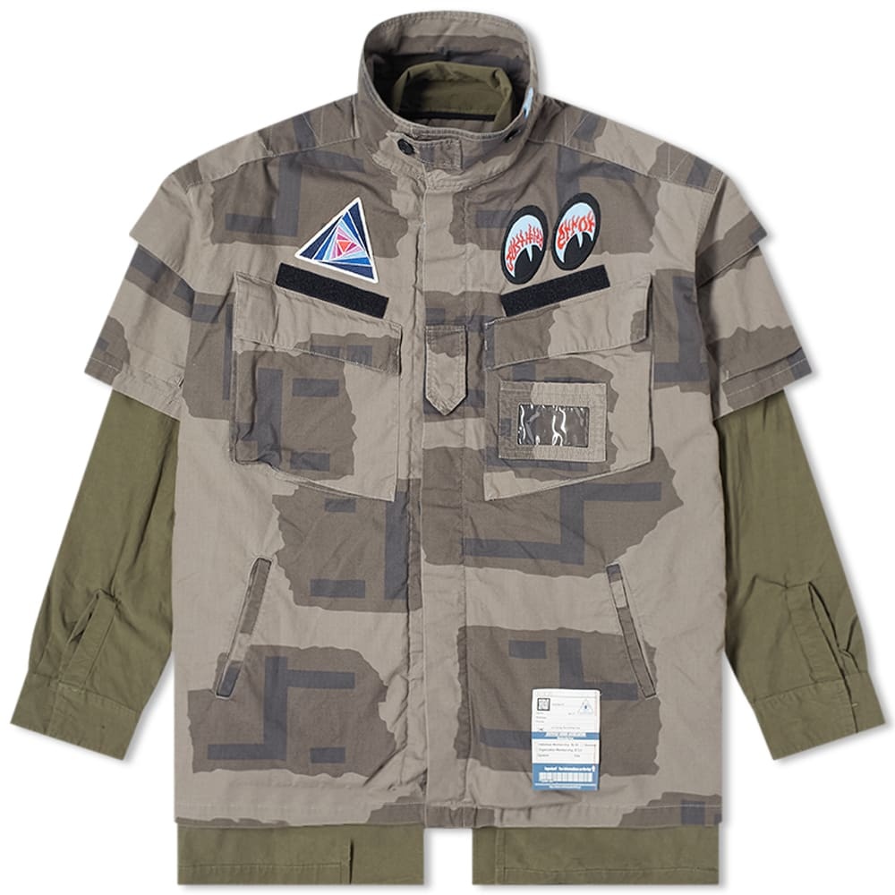 Maison MIHARA YASUHIRO Double Face Camo Overshirt - 1