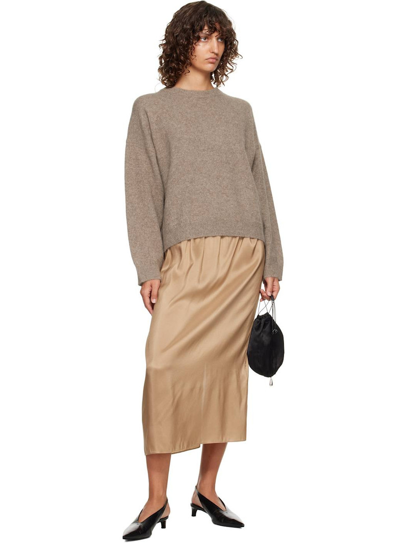 Loulou de Saison Taupe Tristan Yak Blend Sweater outlook
