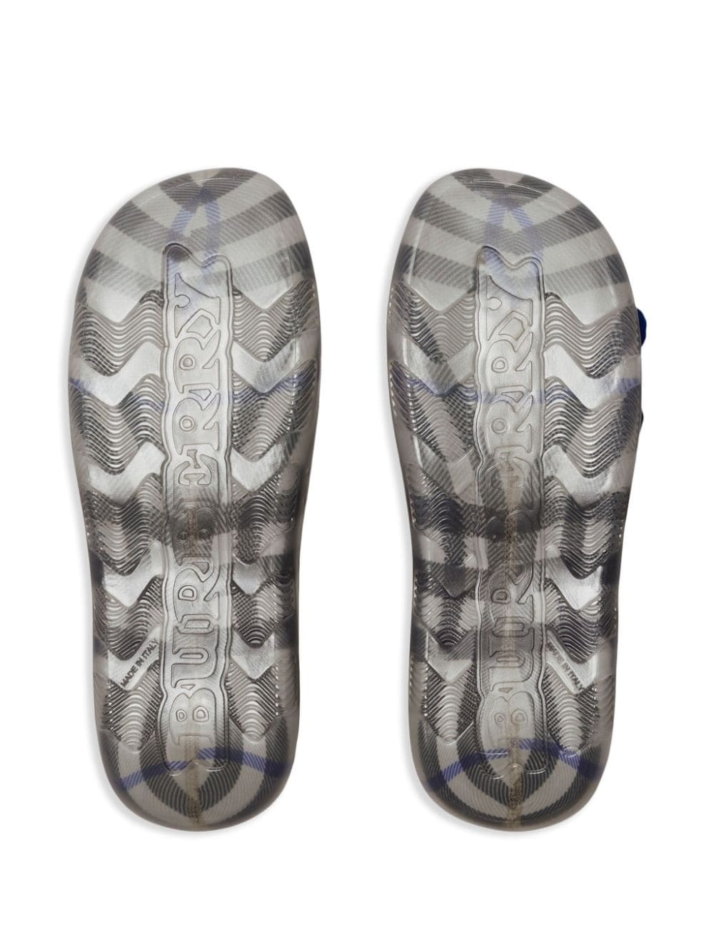 Stingray checked-lining slippers - 5