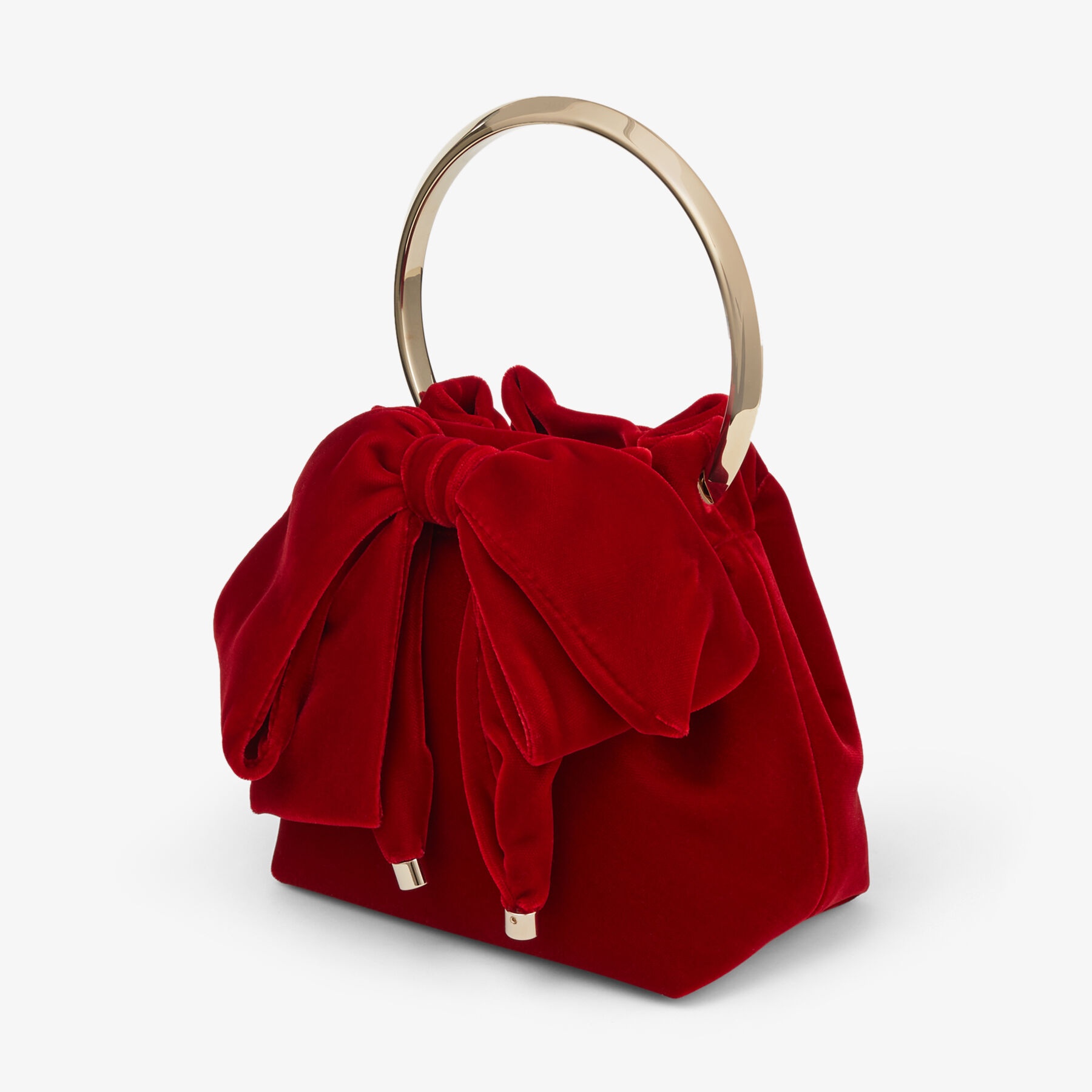 Bon Bon
Red Velvet Bag With Bow - 6