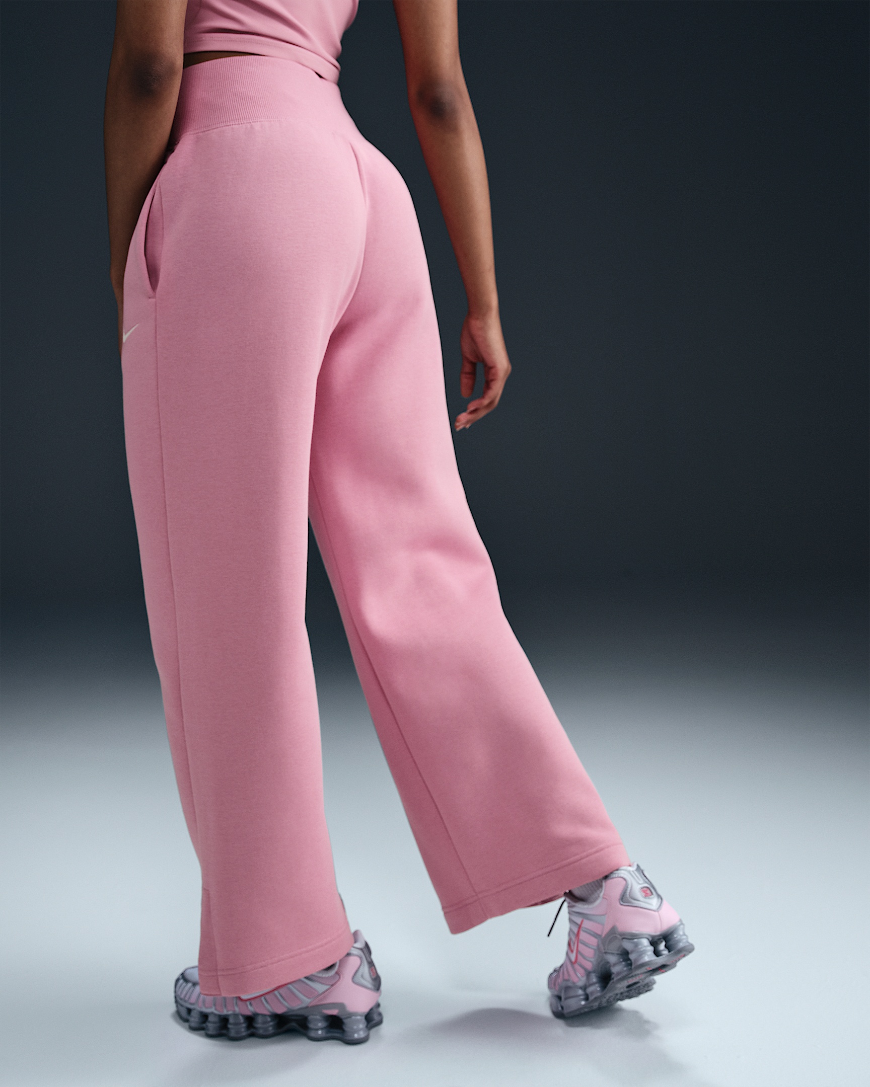Nike Sportswear Phoenix Fleece Women's High-Waisted Wide-Leg Sweatpants - 3