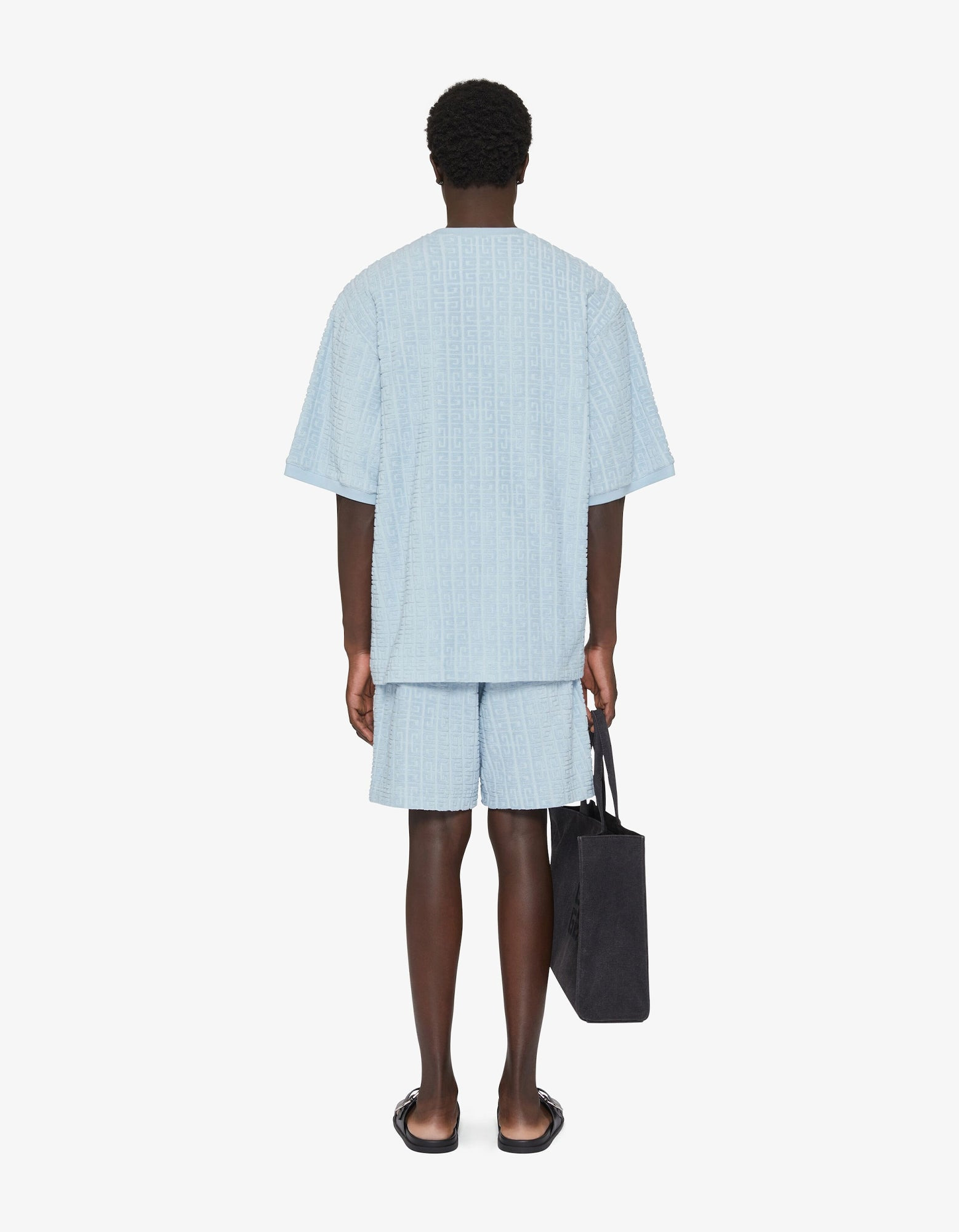 Givenchy Blue 4G Towelling T-Shirt - 4