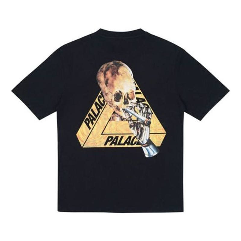 PALACE Skeledon T-Shirt Alphabet Skeleton Short Sleeve Unisex Black PAL-SS18-077 - 1