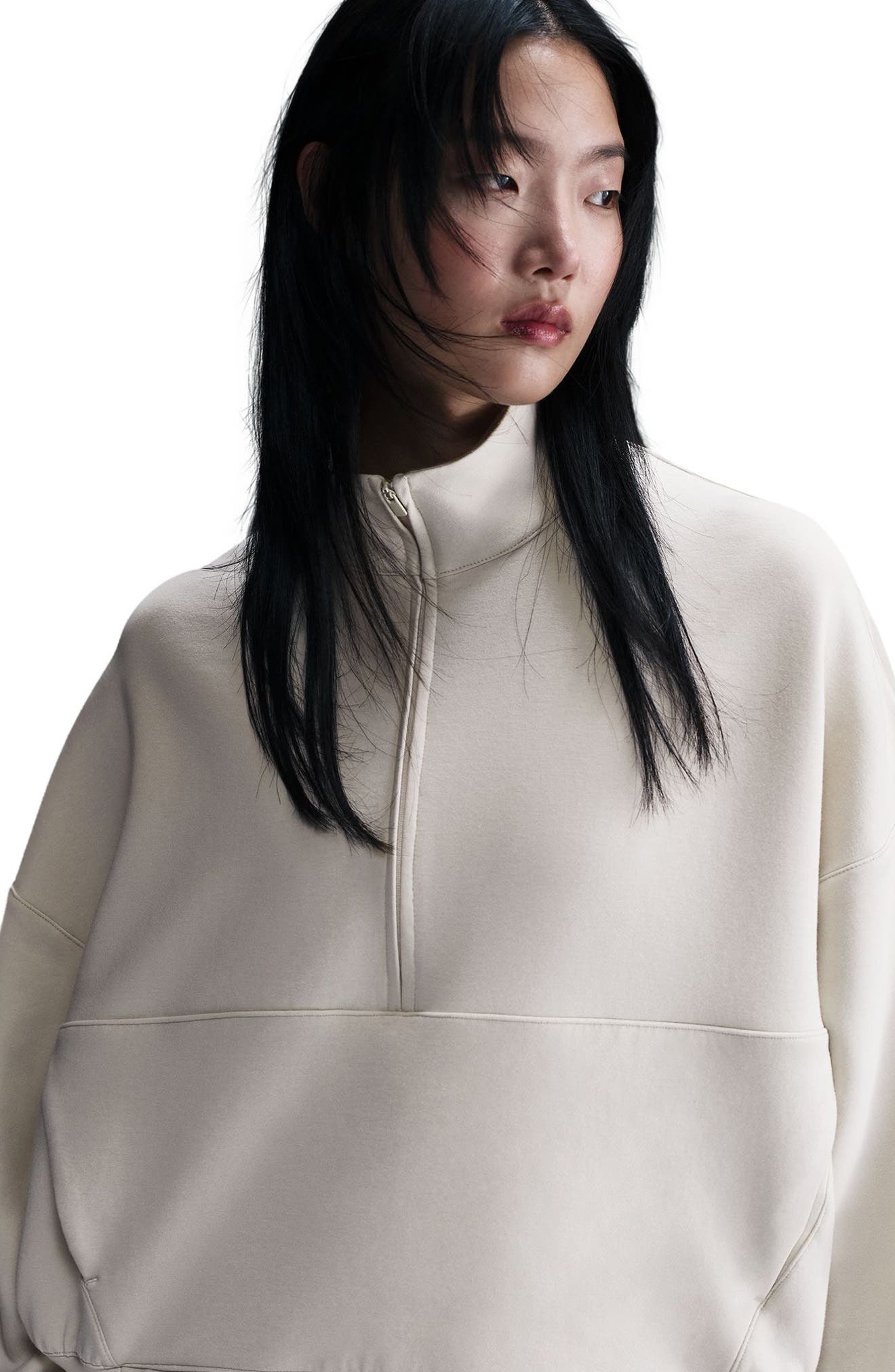 Nike 24.7 ImpossiblySoft Dri-FIT Oversize Half Zip Top in 104 Lt Orewood Brn/lt Orewood Brn at Nords - 6