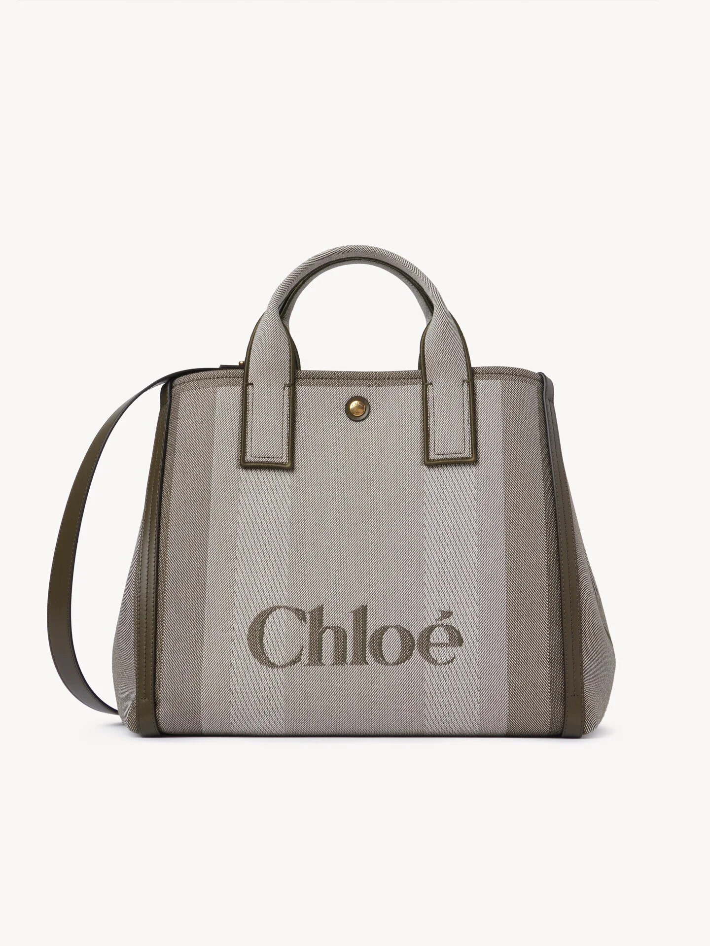 CHLOÉ CARRY TOTE BAG IN CANVAS - 1