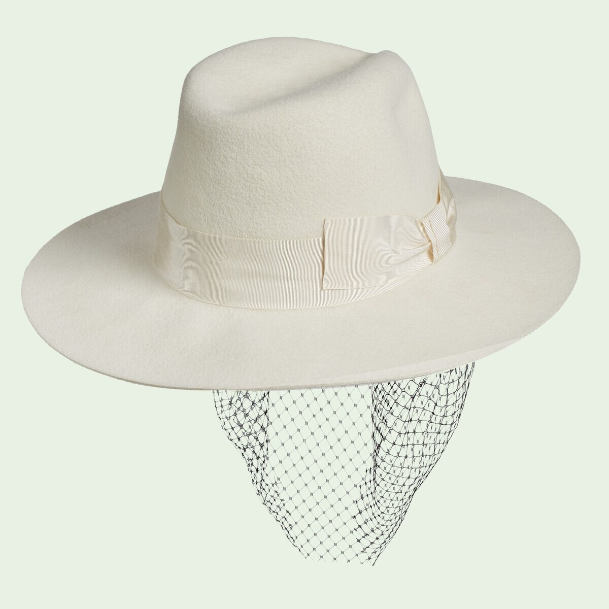 Felt hat with bow - 4