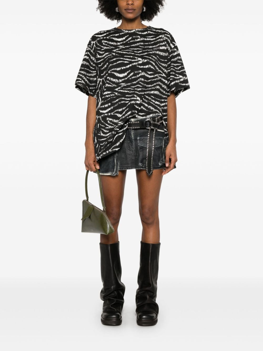 Zebra print cotton t-shirt - 5