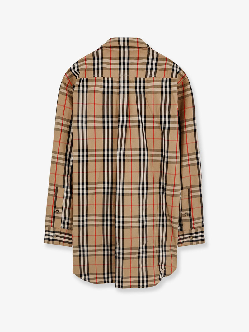 Burberry Cotton Shirt With Check Print outlook