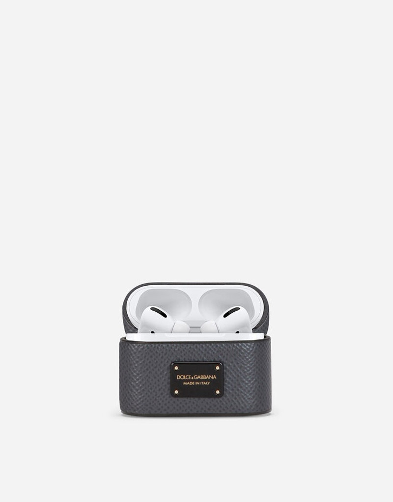 Dauphine calfskin airpods pro case with branded tag 4