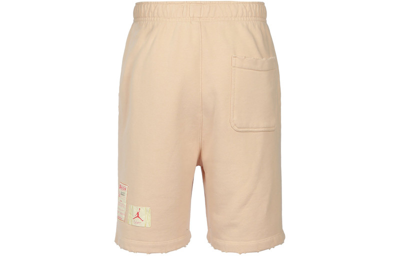 Jordan Air Jordan x union Crossover Solid Color Logo Casual Sports Shorts Asia Edition Couple Style Khaki D outlook