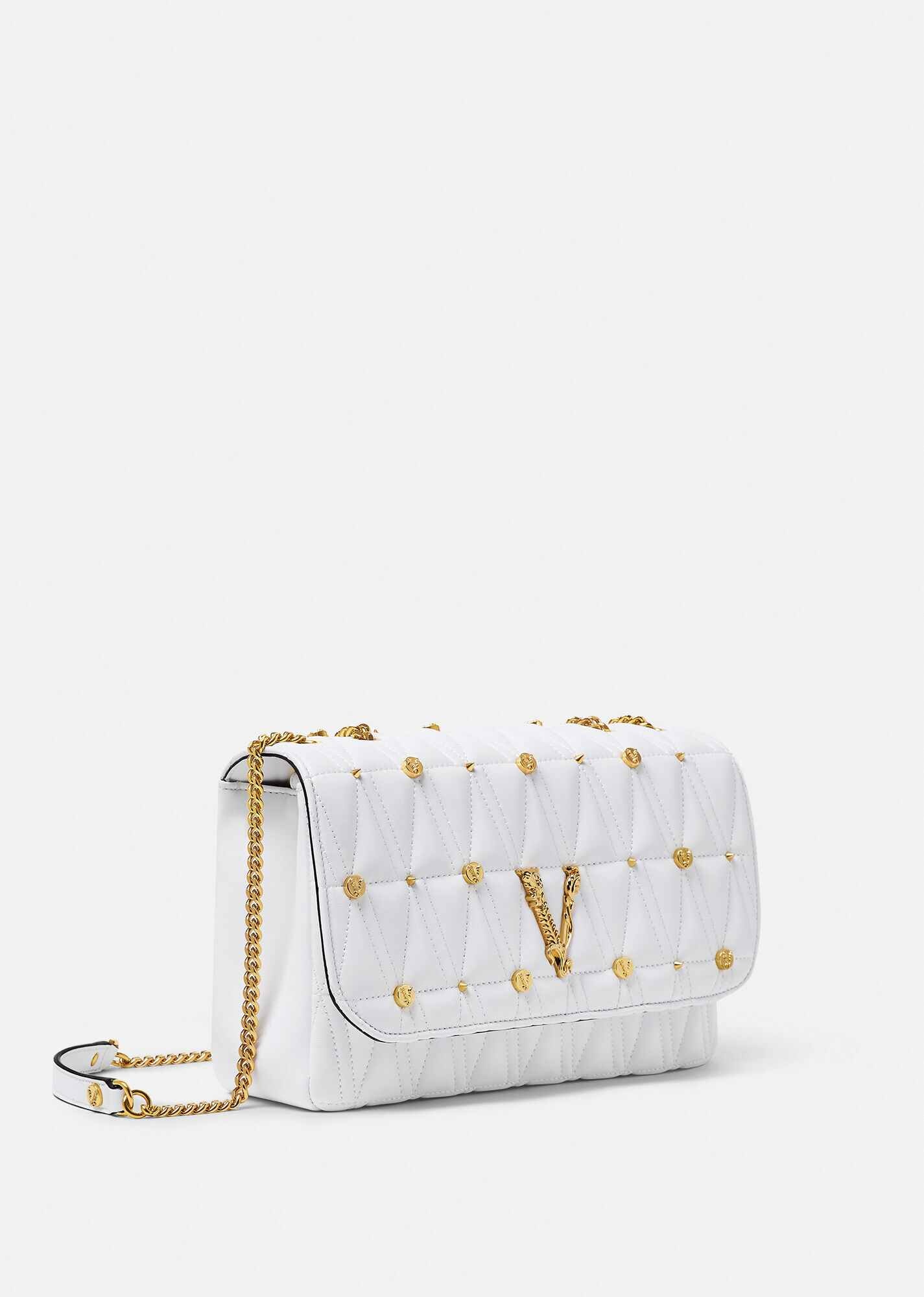Virtus Studded Quilted Shoulder Bag - 3