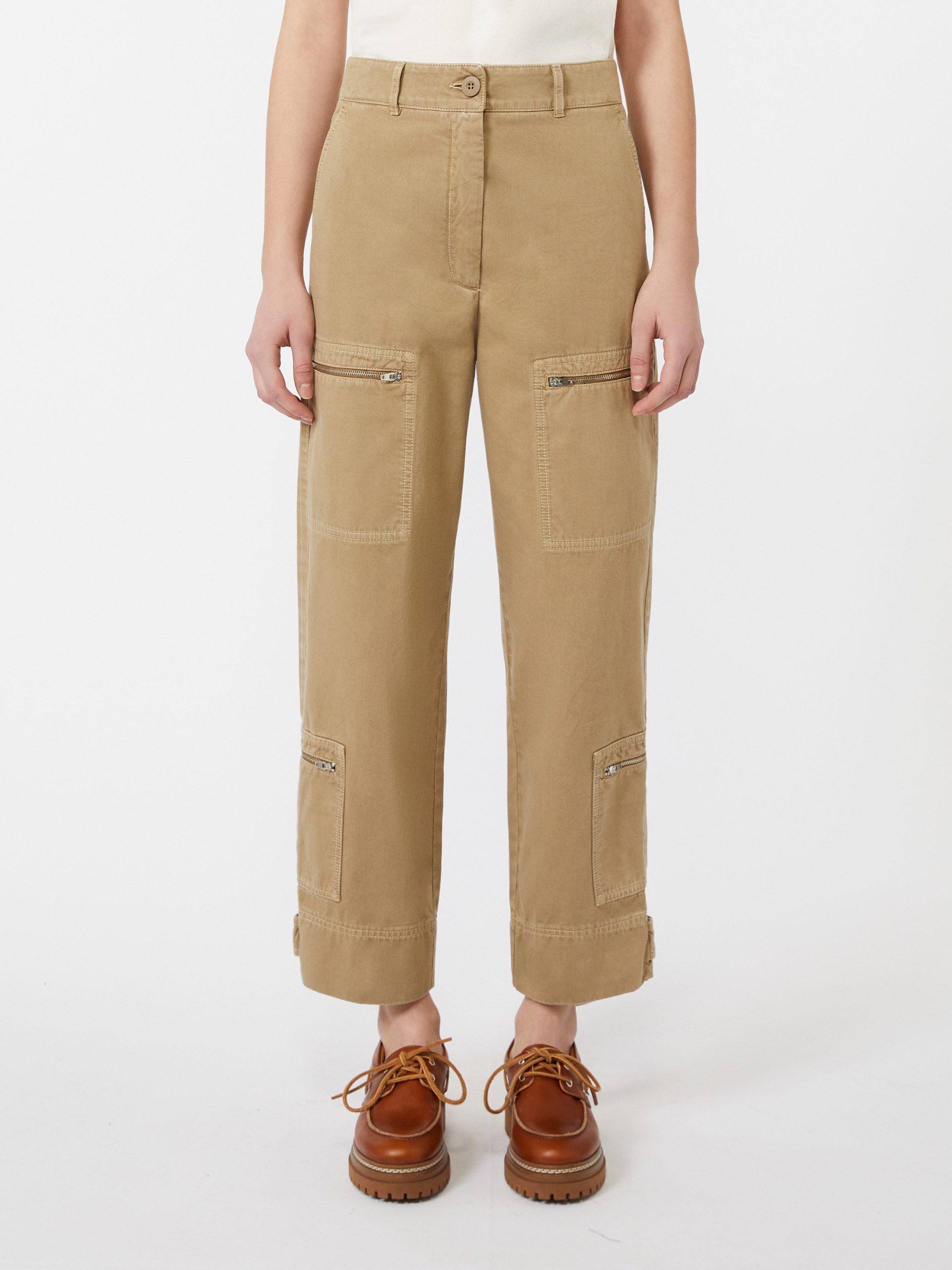COLONIA Cotton satin trousers - 3