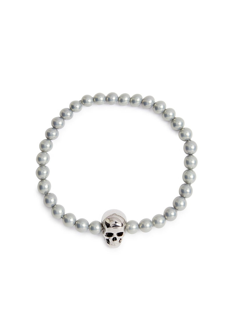 Skull faux pearl bracelet 1