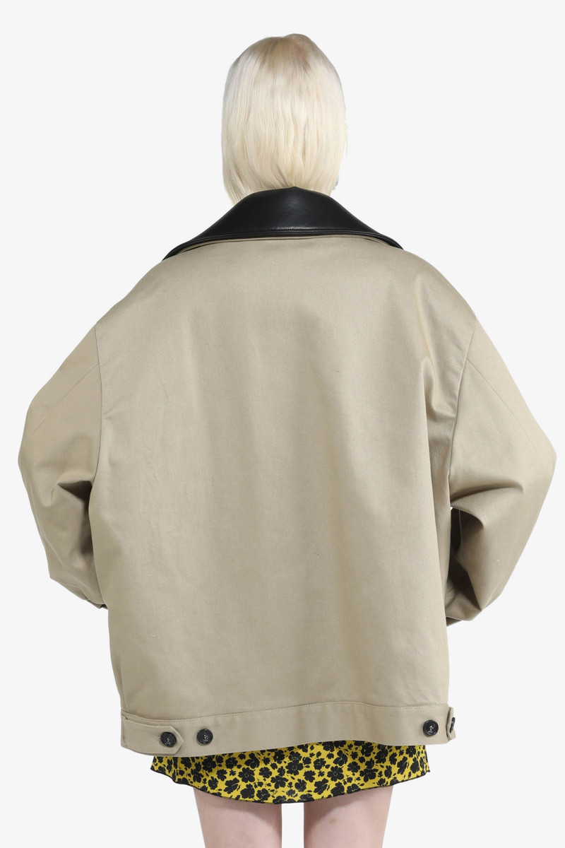 N°21 CONTRAST-COLLAR OVERSIZED JACKET outlook