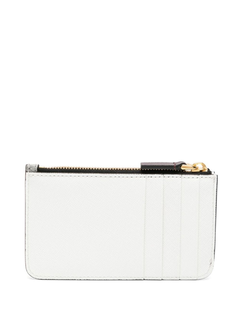 Marni saffiano logo-print wallet outlook