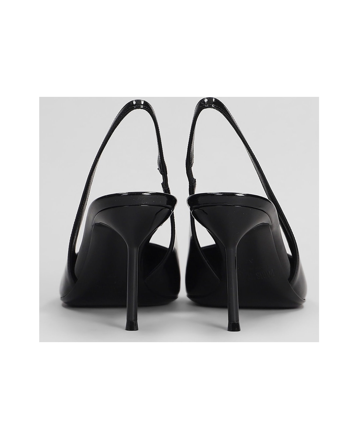Lidia Slingback 70 Pumps In Black Patent Leather - 4