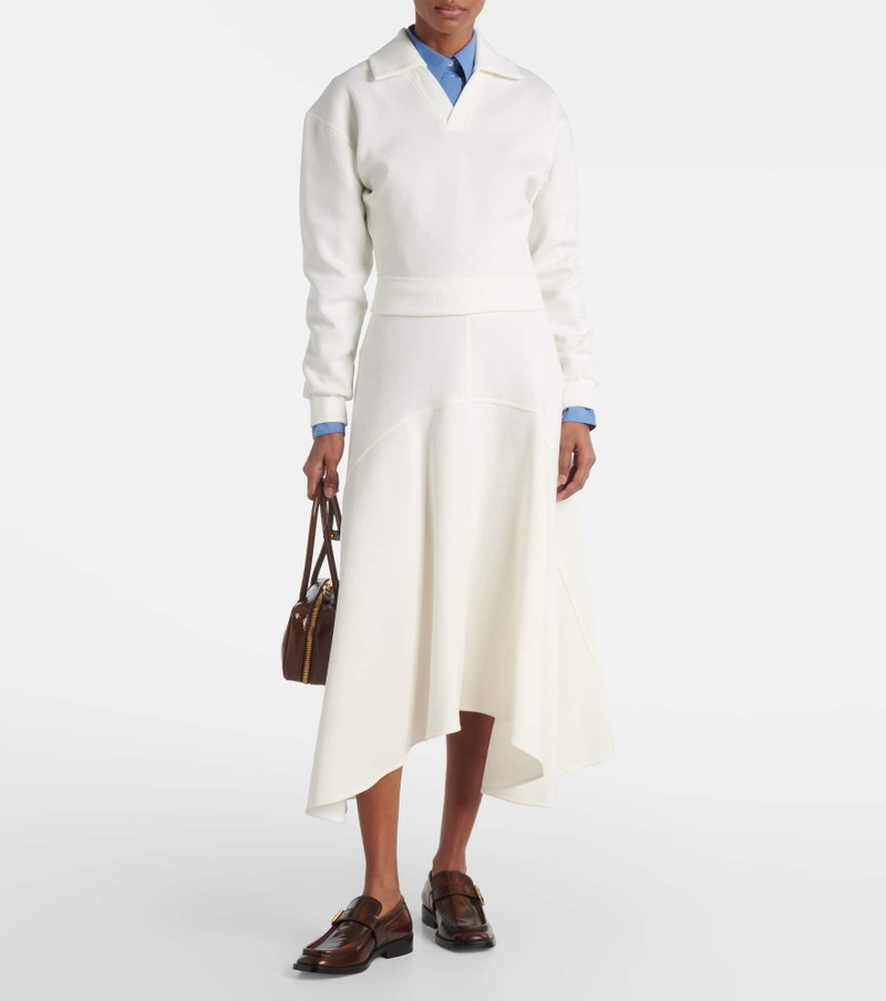 Plan C Cotton-blend midi skirt outlook