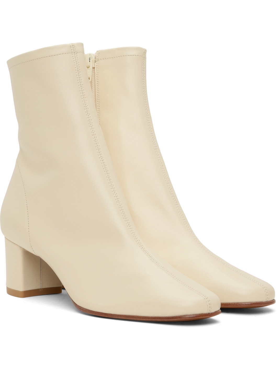 White Sofia Boots - 4
