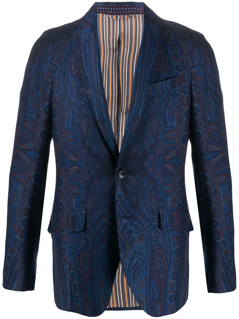 paisley print blazer - 1