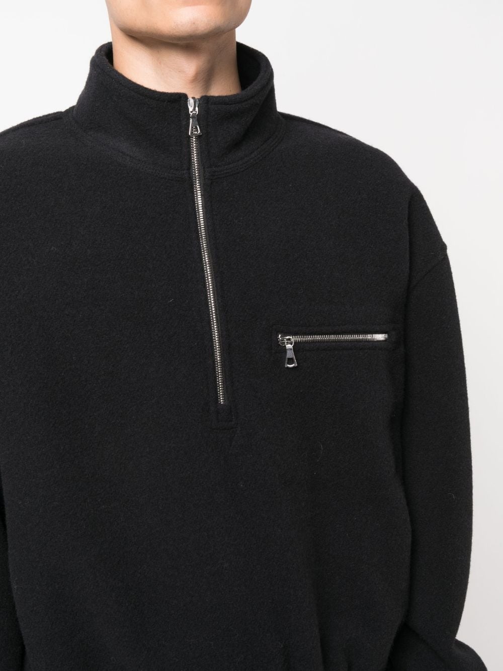 high-neck zip-up jacket - 5