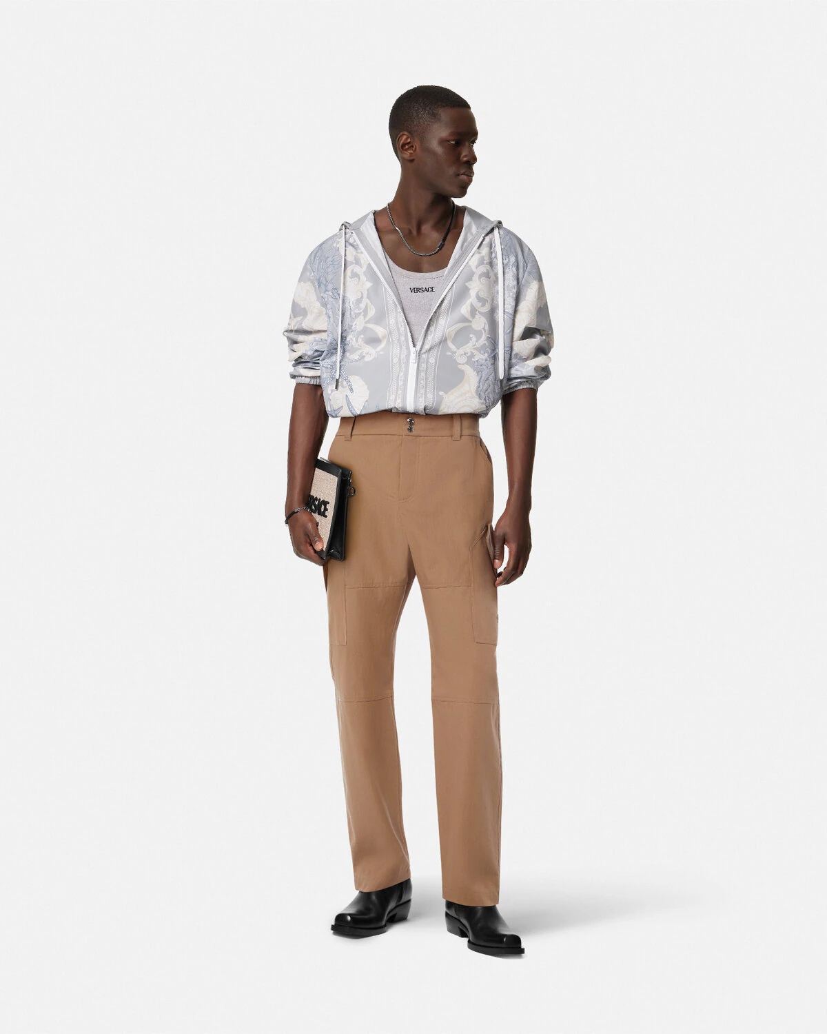 Versace Milano Stamp Cargo Pants - 2