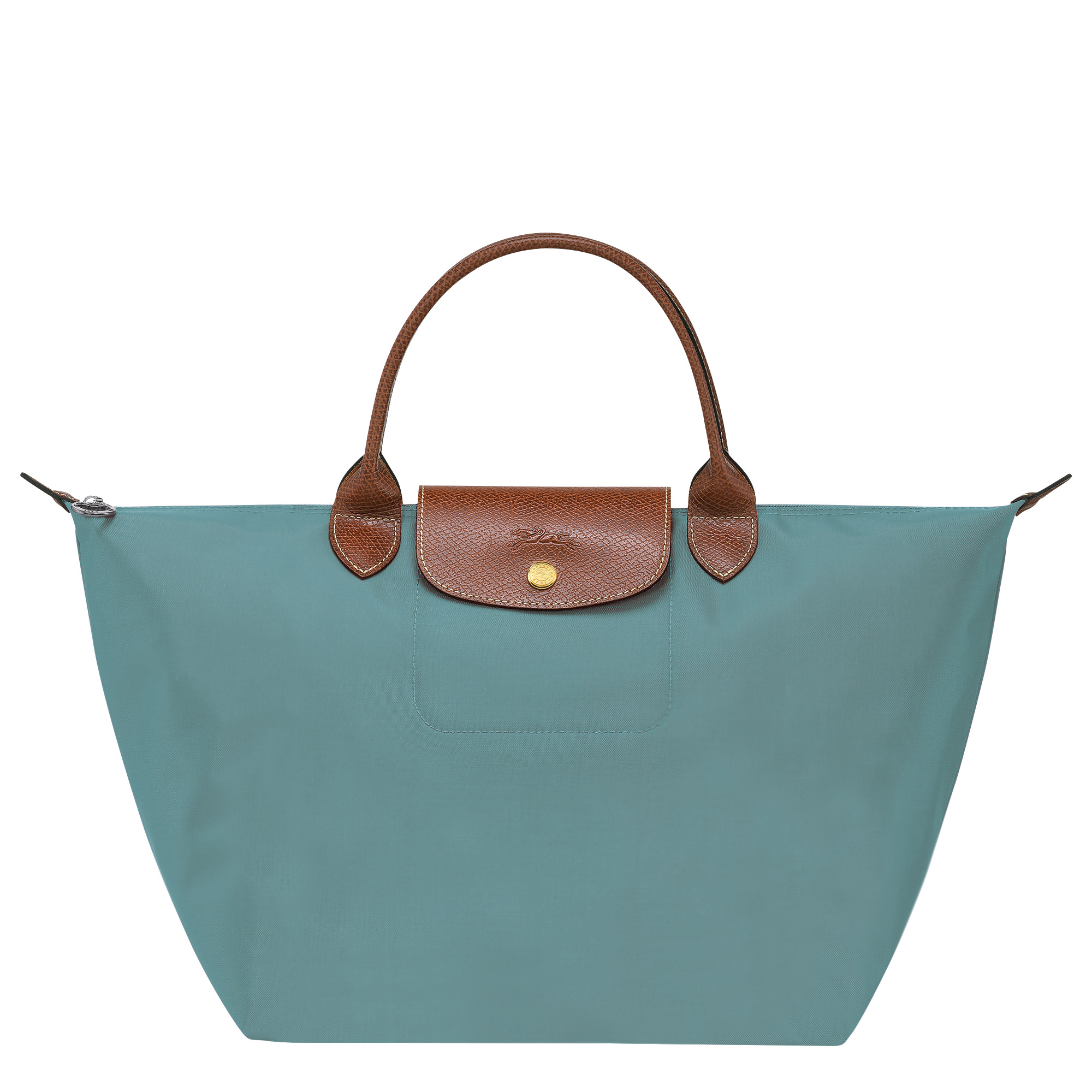 Le Pliage Original M Handbag Eucalyptus - Recycled canvas - 1
