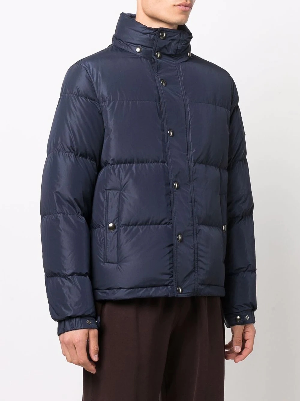 press-stud puffer jacket - 3