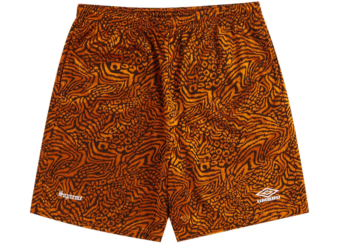 Supreme Umbro Jacquard Animal Print Soccer Short Orange - 1