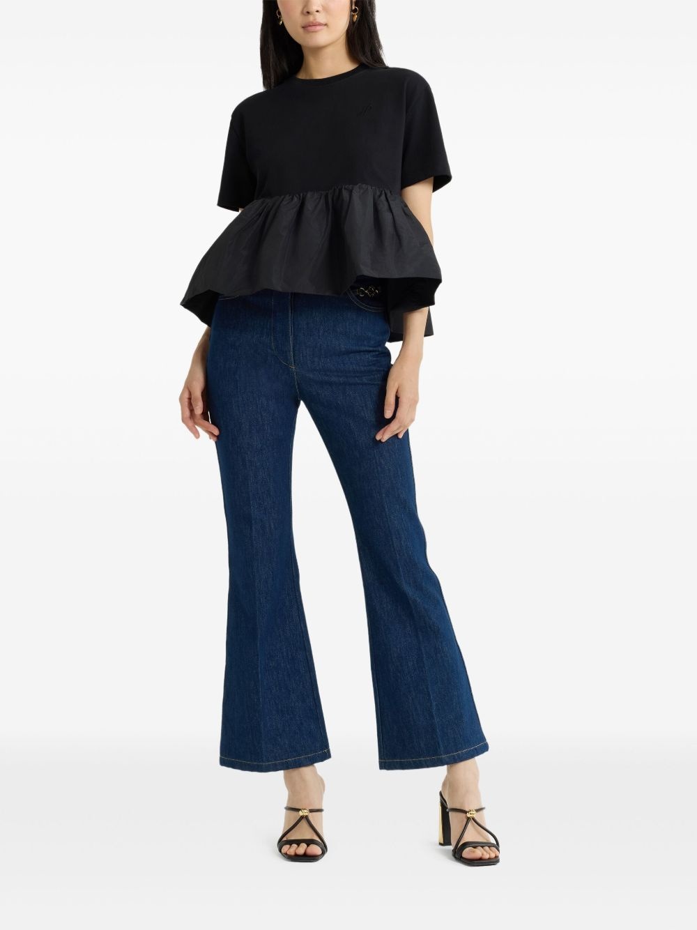 ruffle-hem T-shirt - 2
