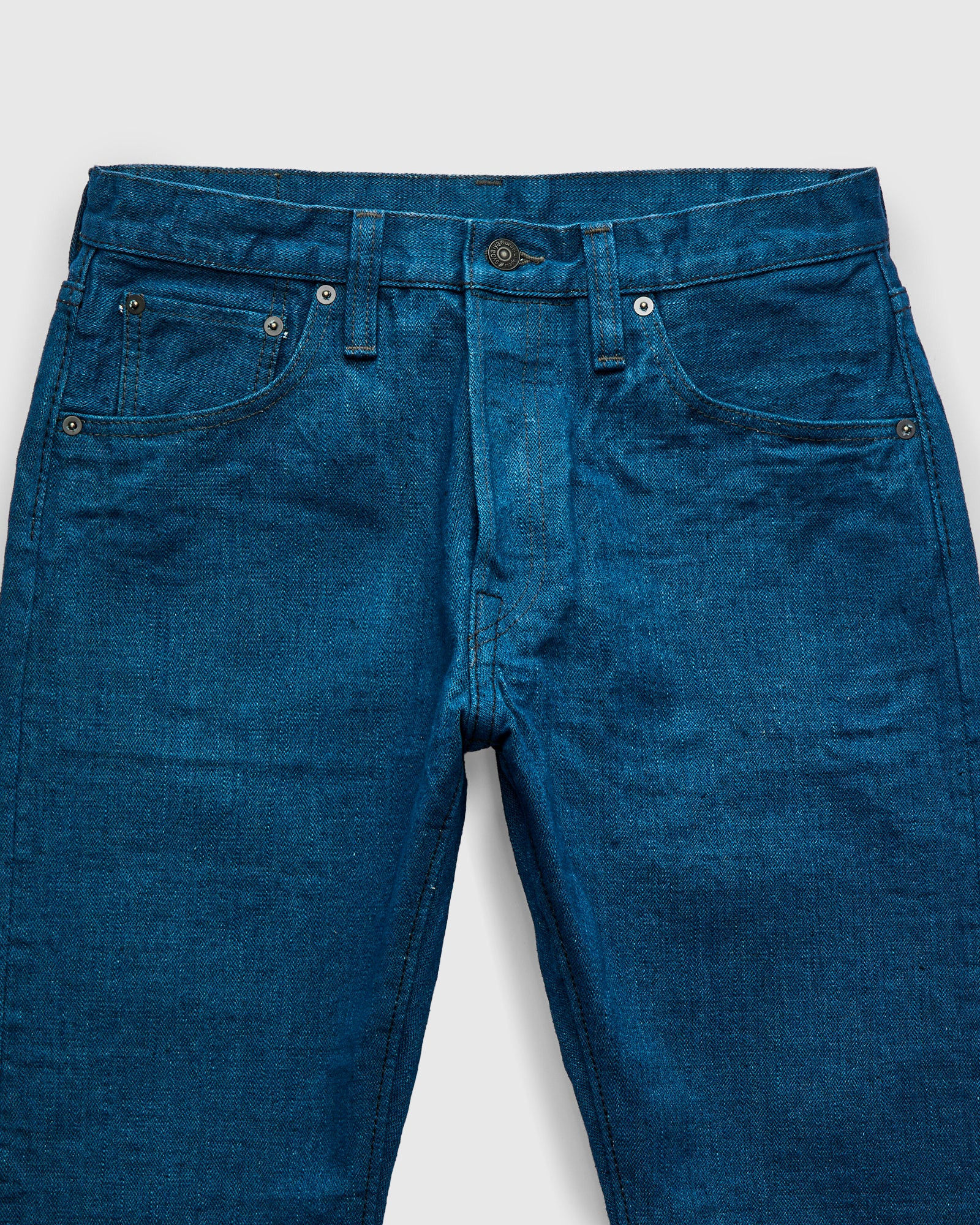 PBO-002-019 "Asagi" 16.5oz Rinsed Selvedge Denim - Relaxed Tapered Fit - 6