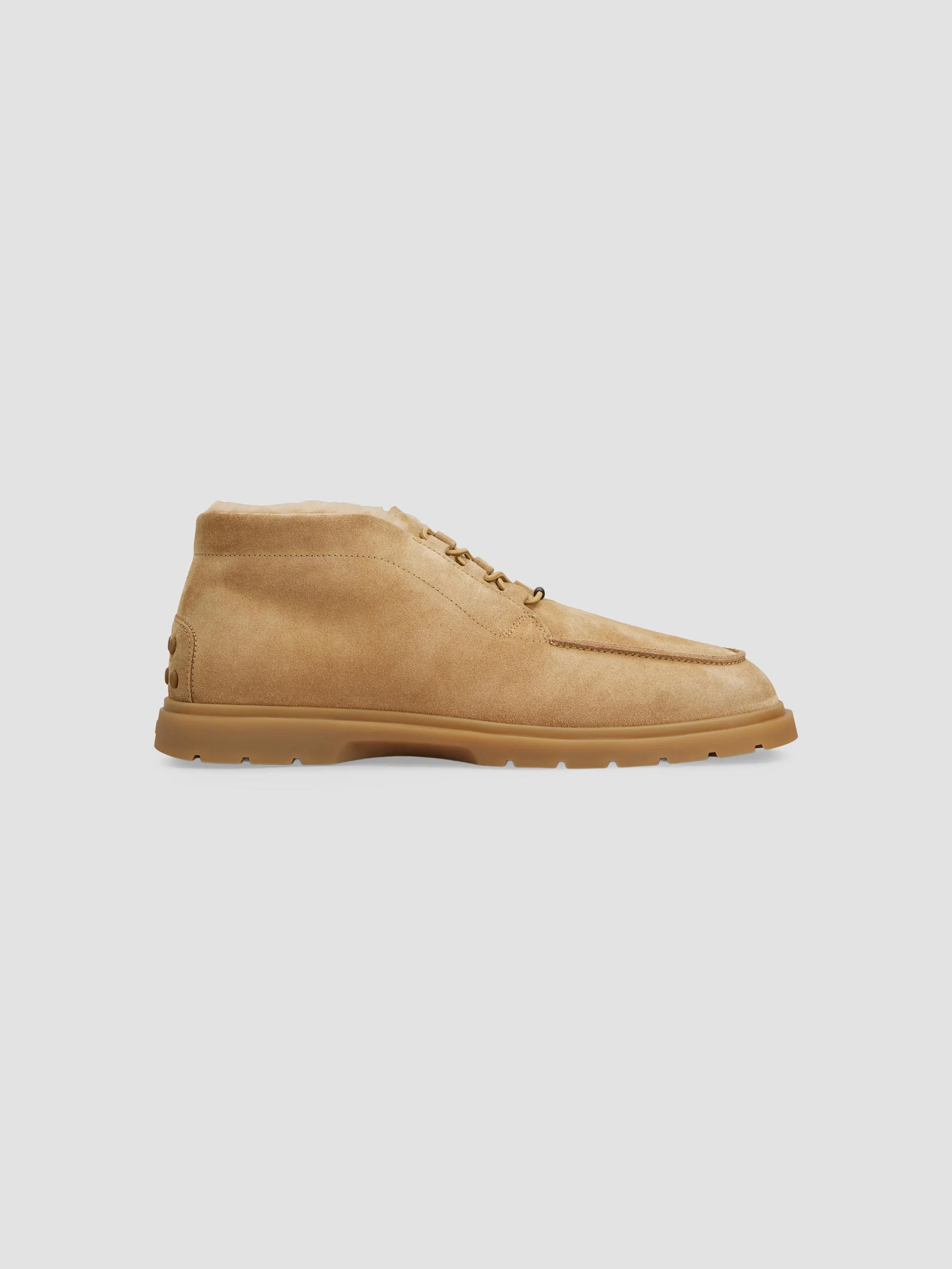 Men's Suede Desert Chukka Boots - Light Beige - 1