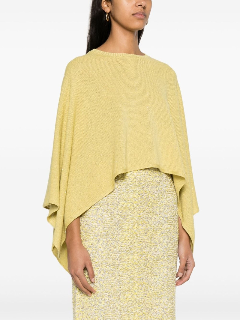 sequinned cropped poncho 3