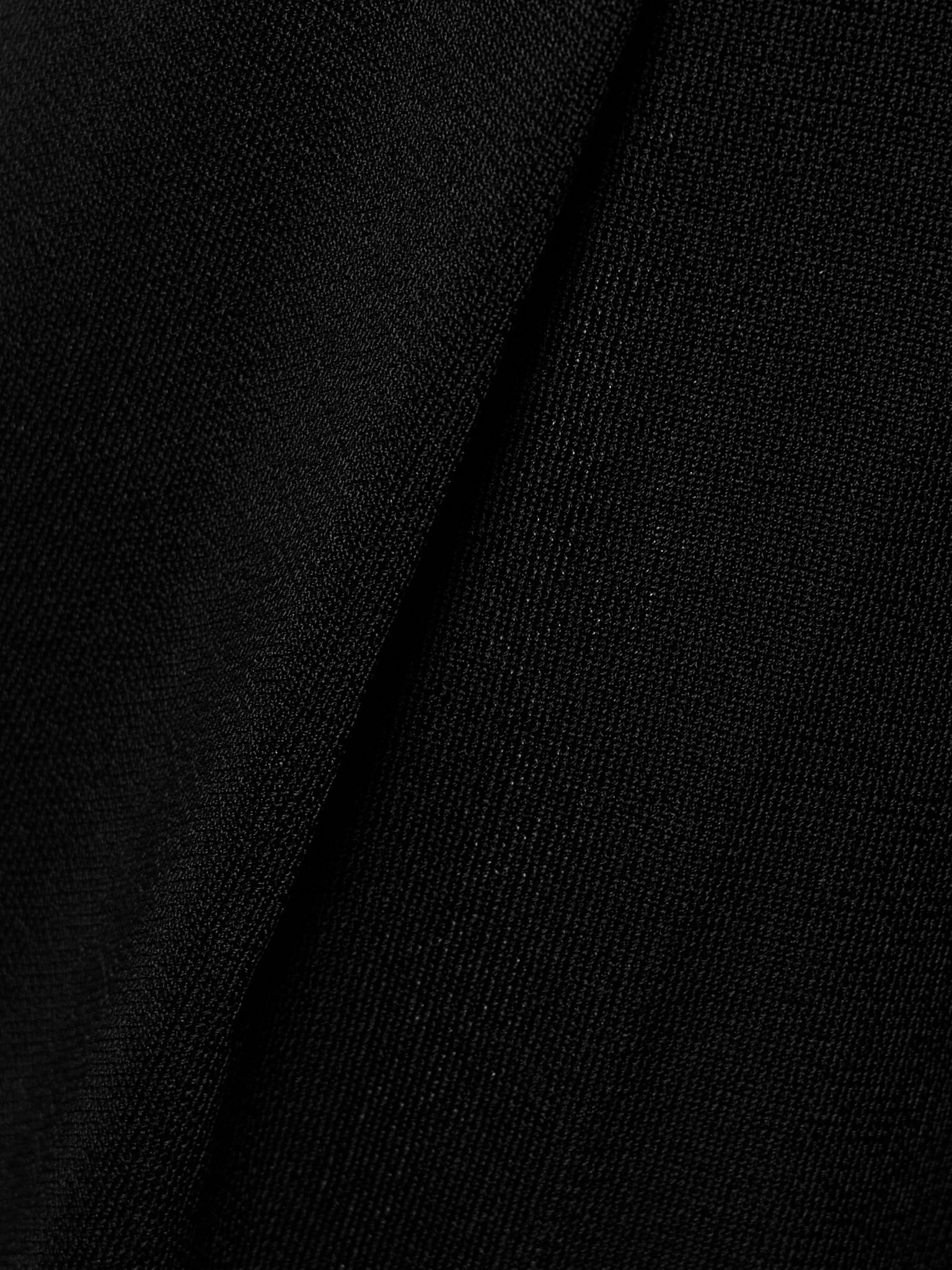 Gene pleated stretch-knit wide-leg pants Black - 5