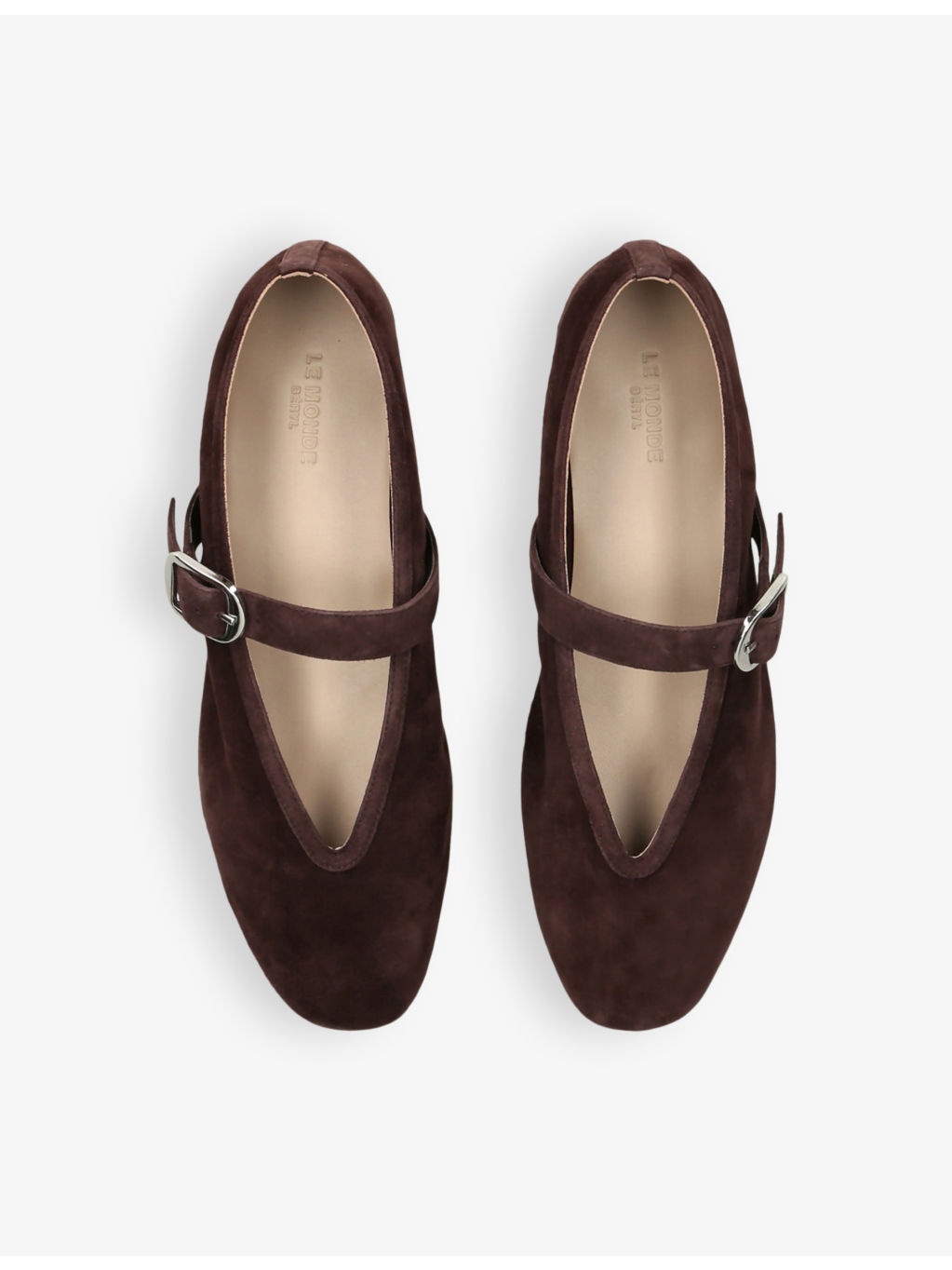 Stella pointed-vamp suede flats - 2