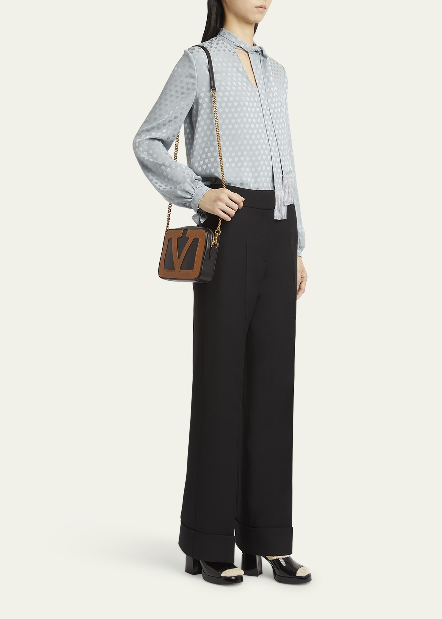 Viva Superstar VLOGO Leather Crossbody Bag - 5