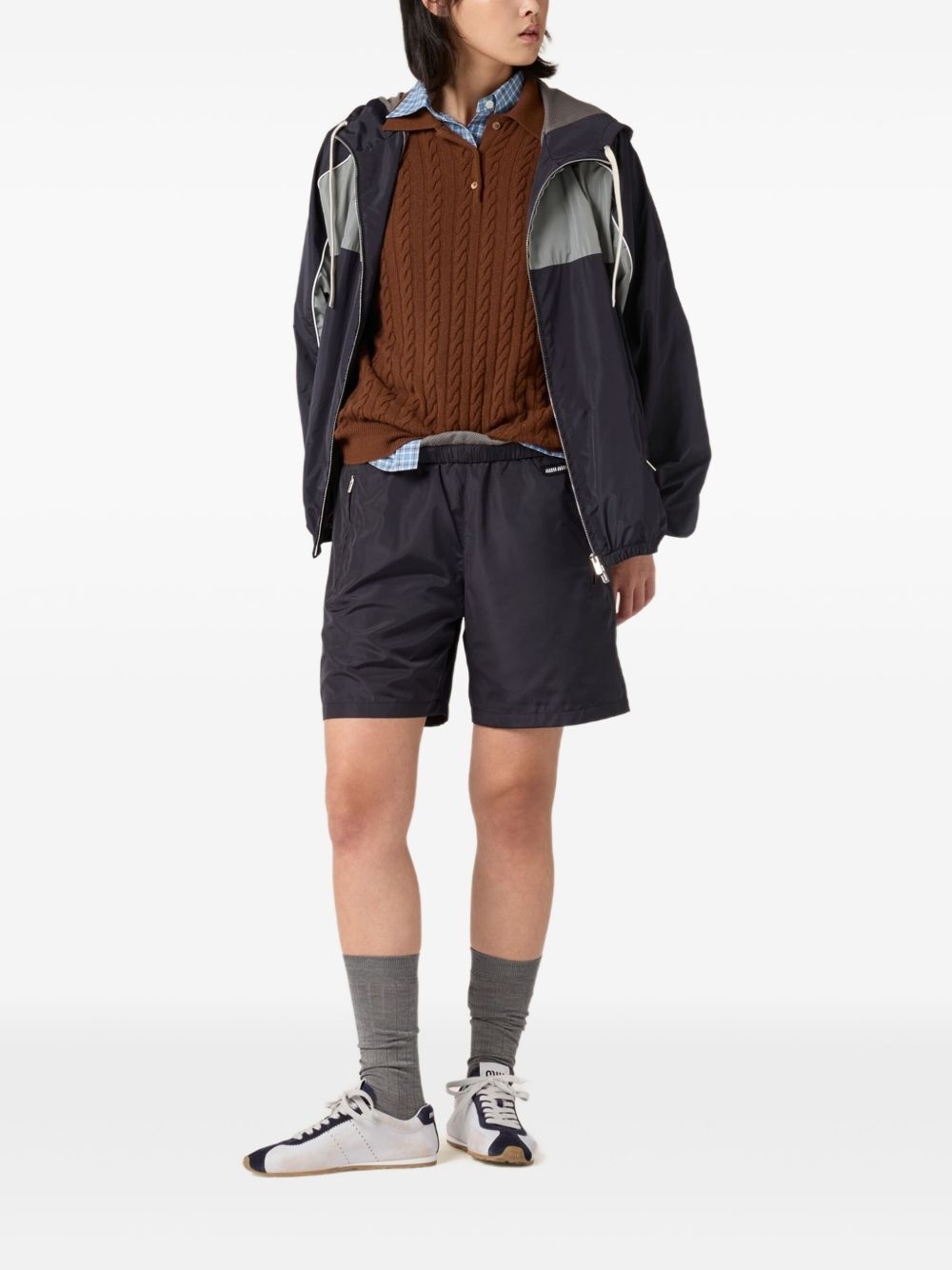 wide-leg bermuda shorts - 2