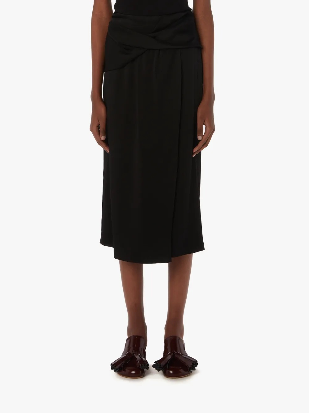 TWISTED MIDI SKIRT - 2