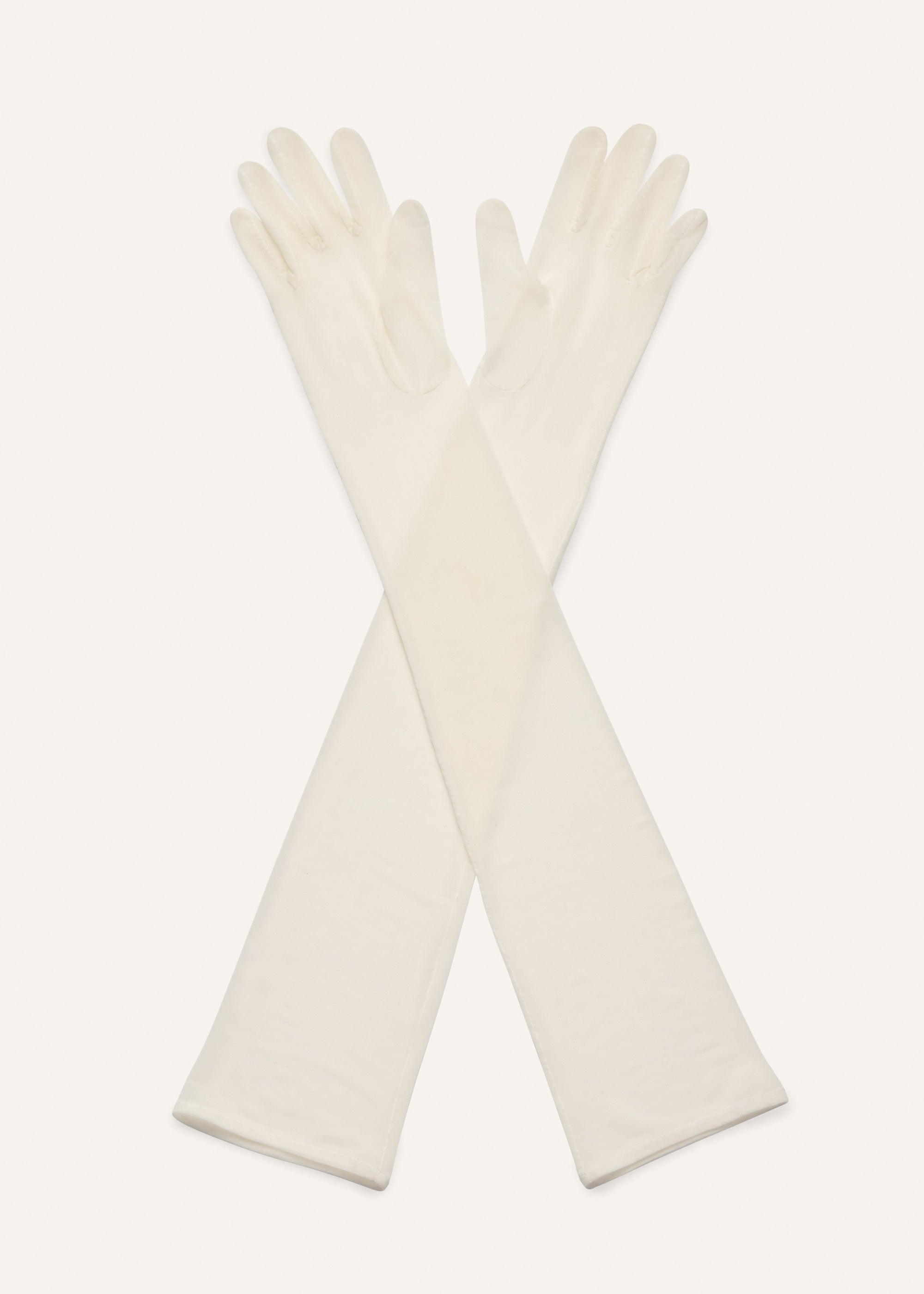 Mesh gloves in white - 2