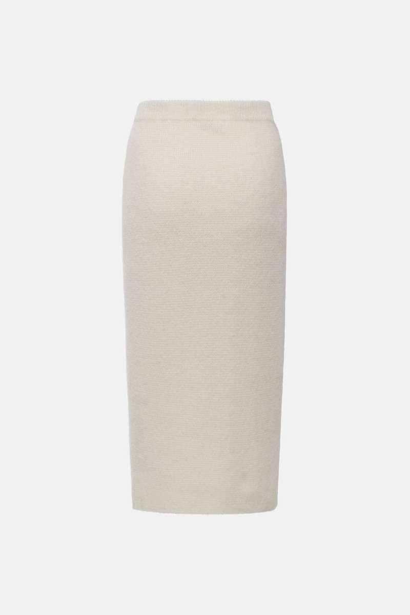 Alessandra Rich ALPACA KNITTED MIDI SKIRT outlook