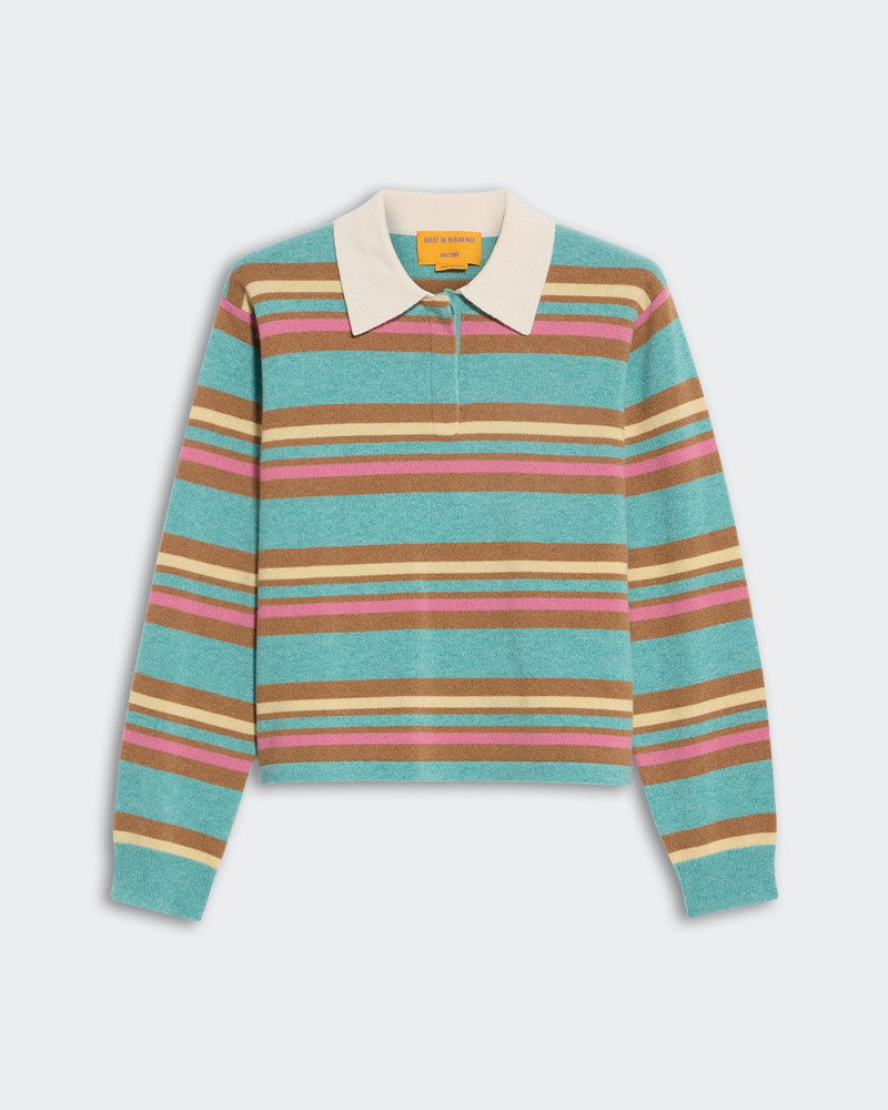 Cropped Stripe Rugby - 1
