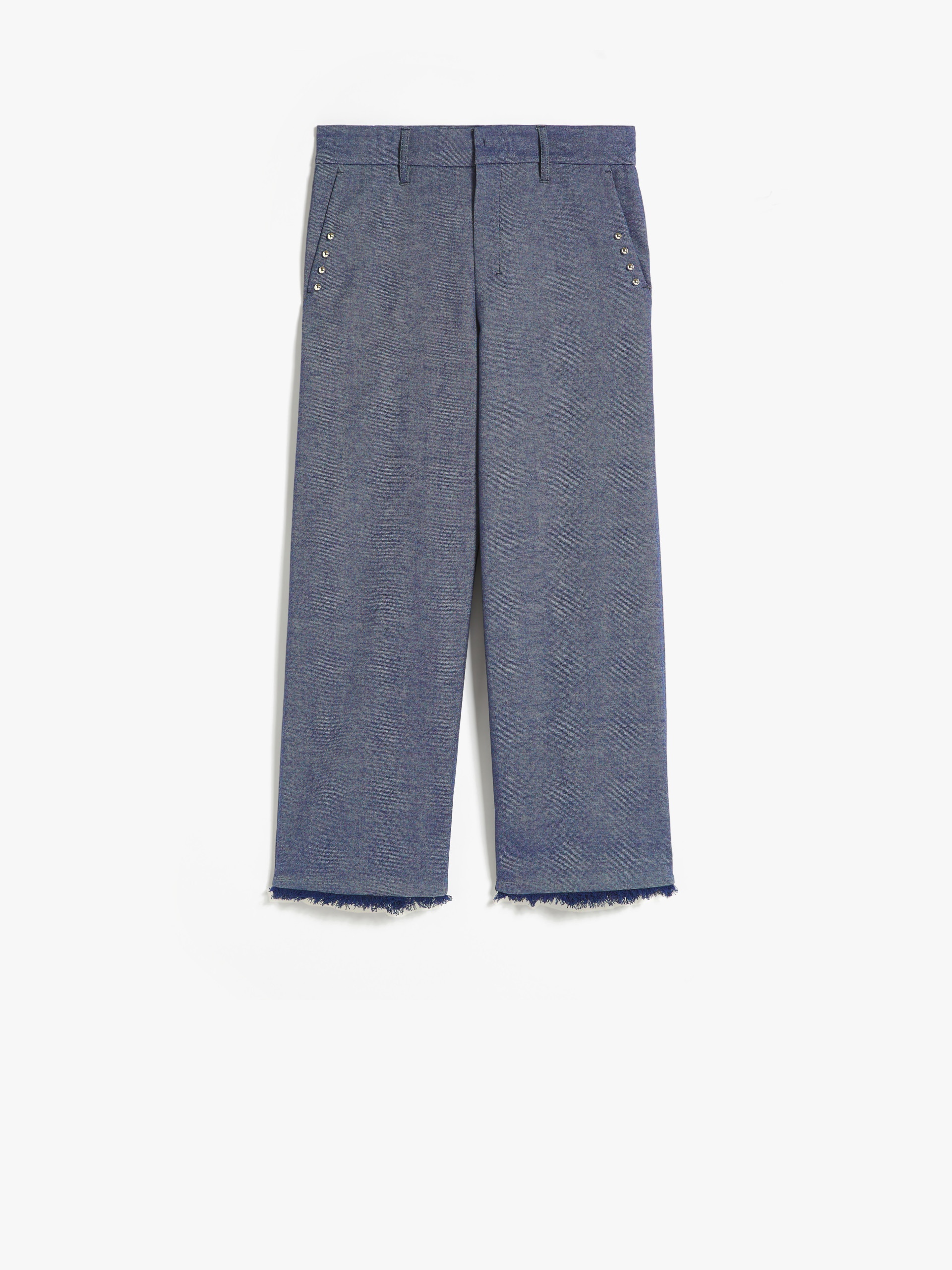 CORFU Denim-look fabric trousers - 1