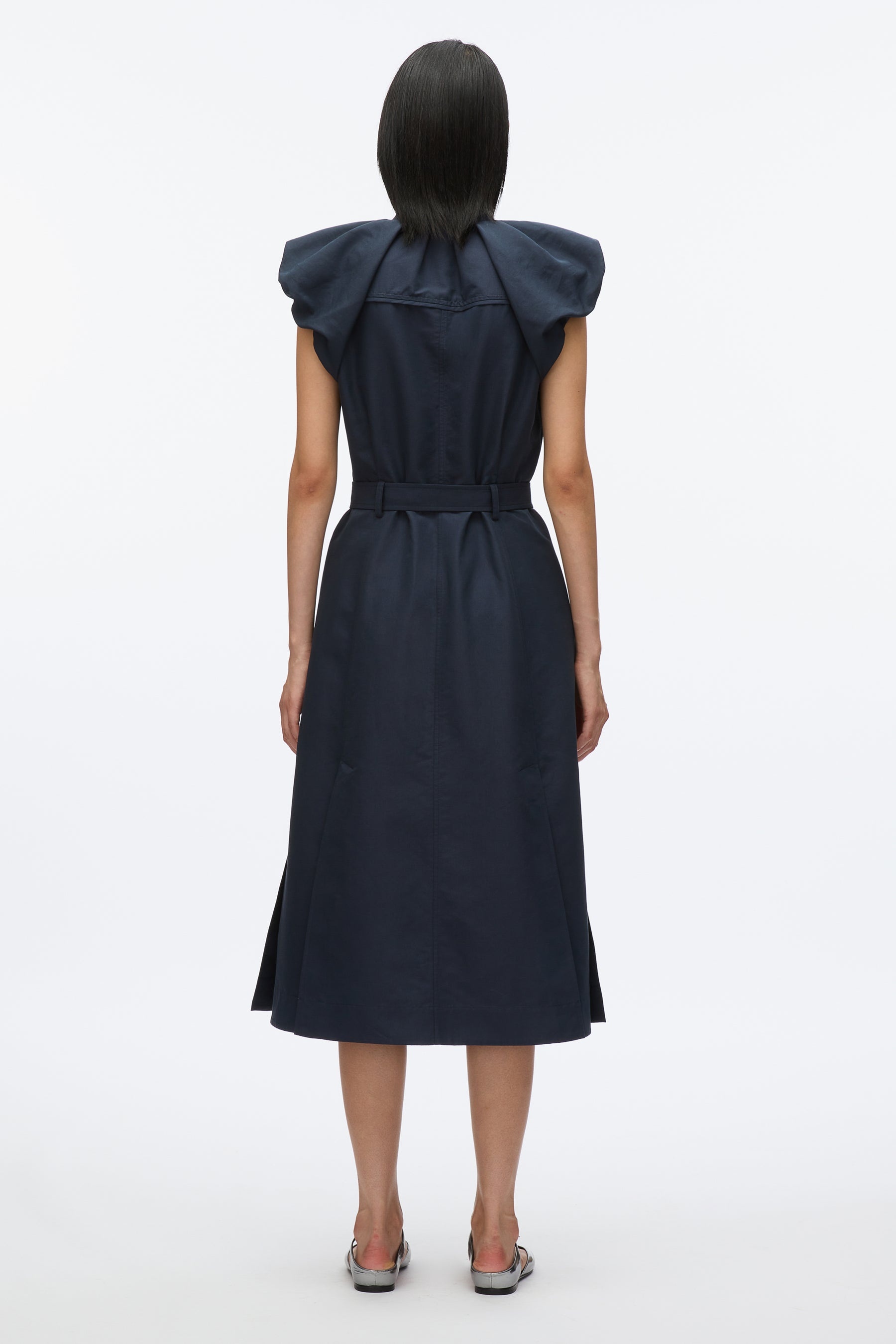 Cloud Sleeve Shirt Dress - 4