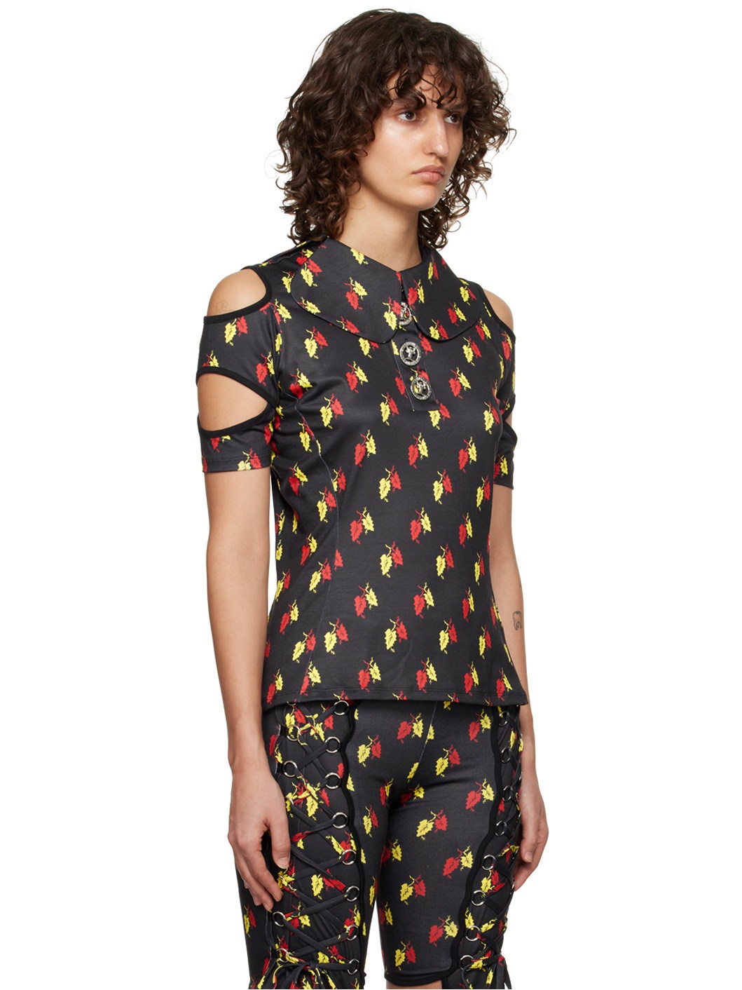 Black Rattler Leaf Polo - 2