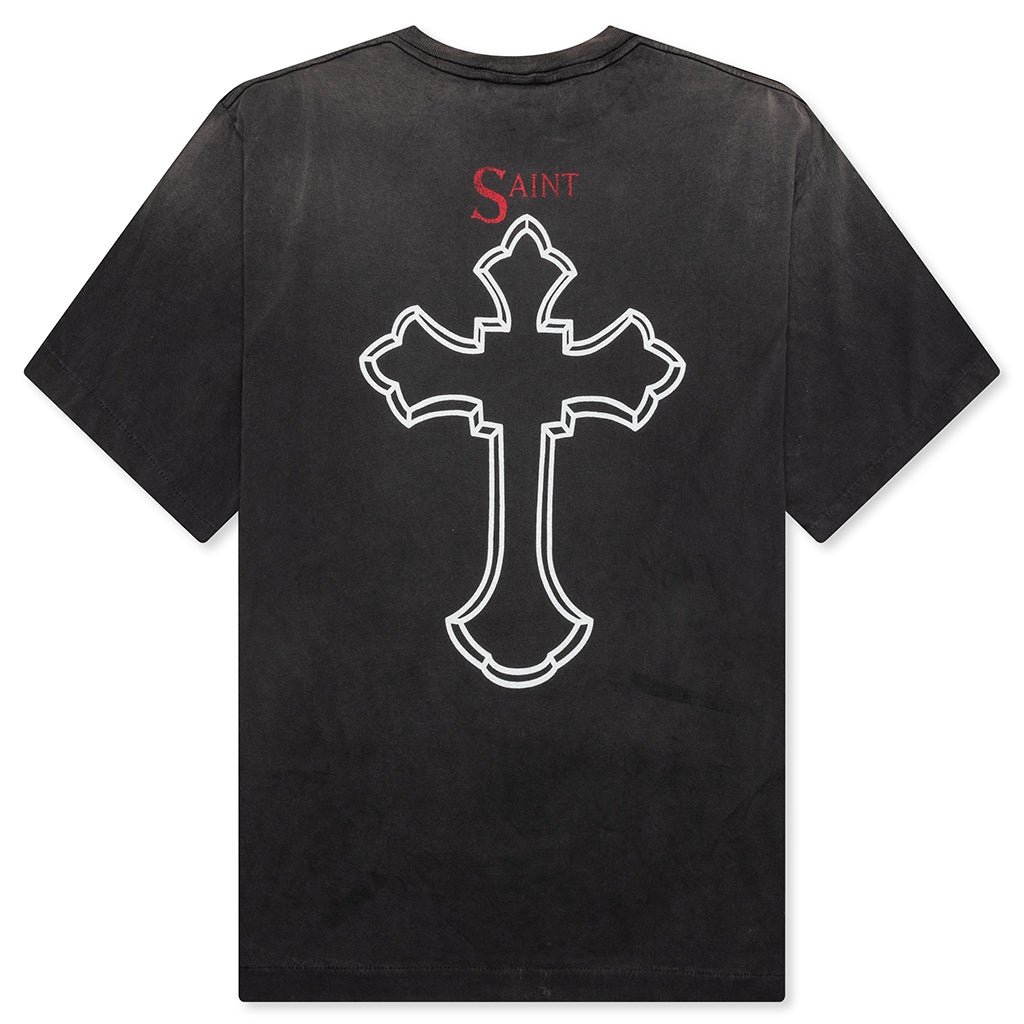 SAINT MICHAEL X 2PAC  T-SHIRT - BLACK - 2