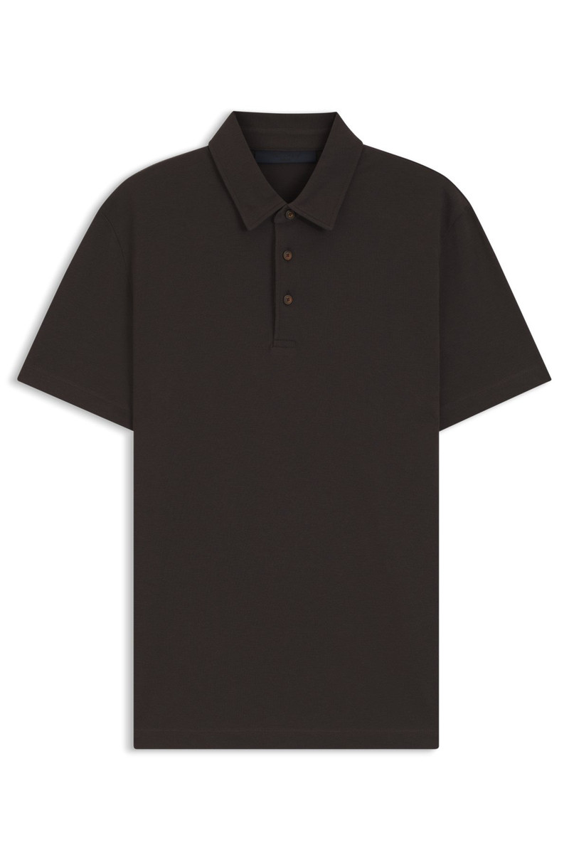 BECKHAM X BOSS POLO SHIRT IN COTTON AND SILK 1